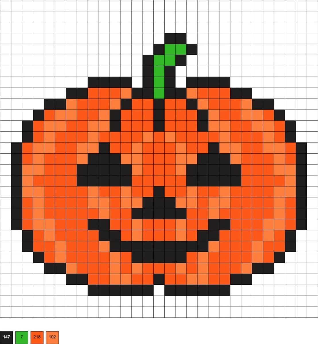 Pumpkin Perler Beads (30+ Free Patterns) - DIY Candy