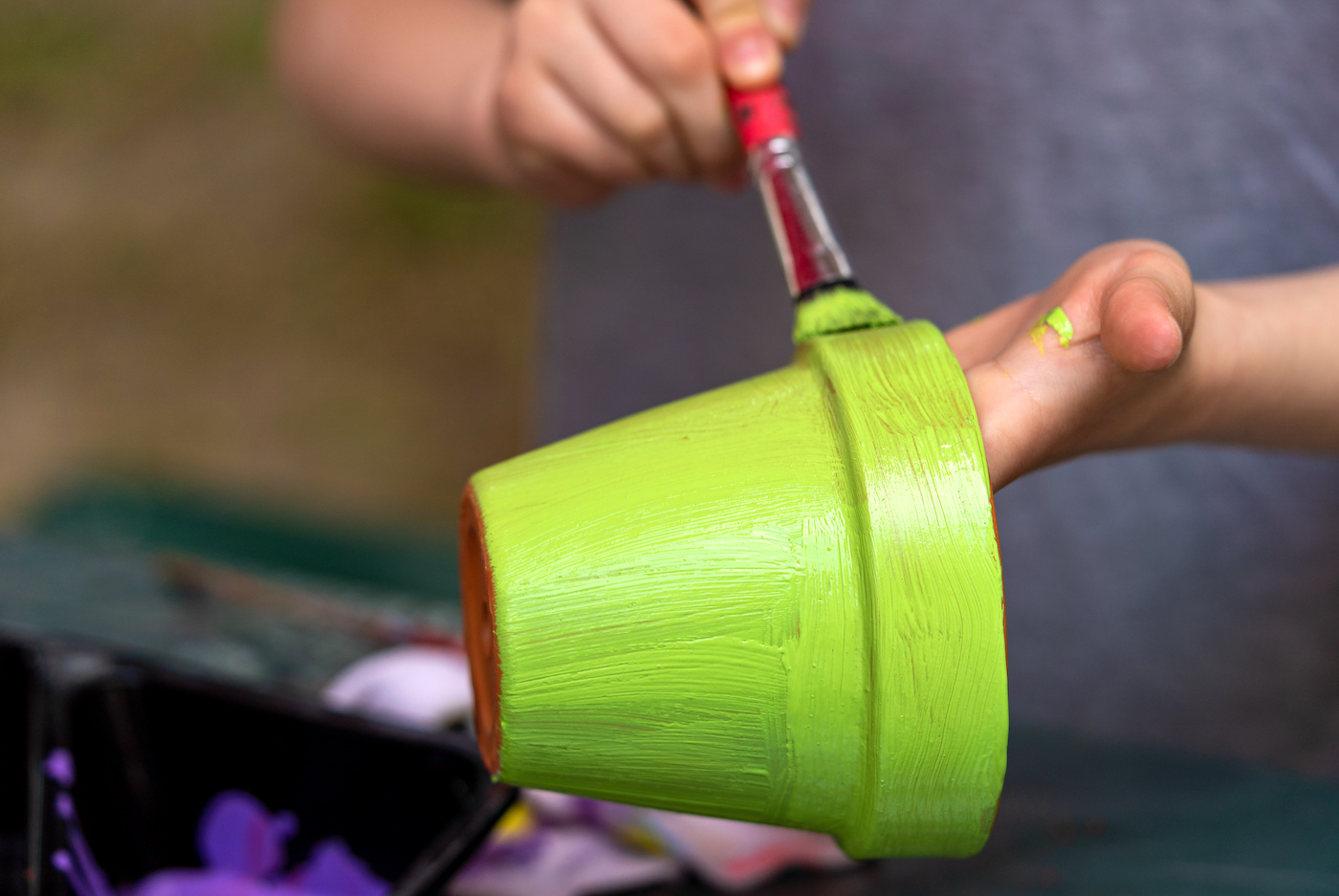 Painting Flower Pots for Kids or Adults - DIY Candy