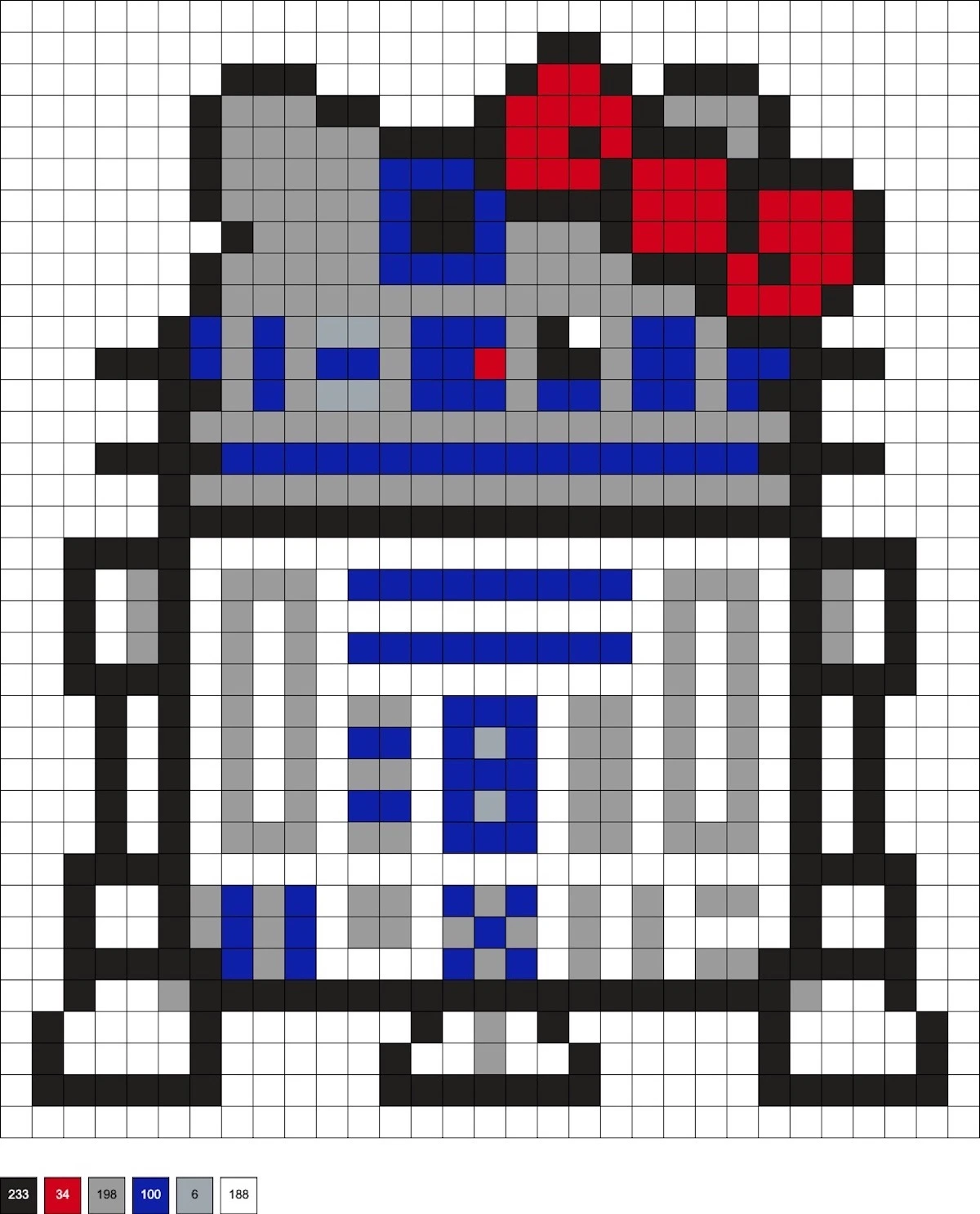 Accents, Hello Kitty Star Wars Perler Bead