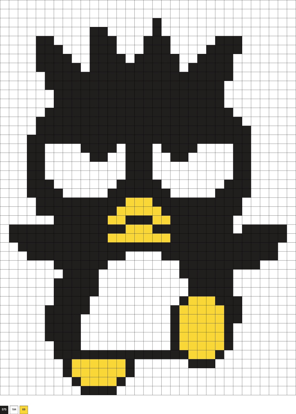 badtz maru perler beads