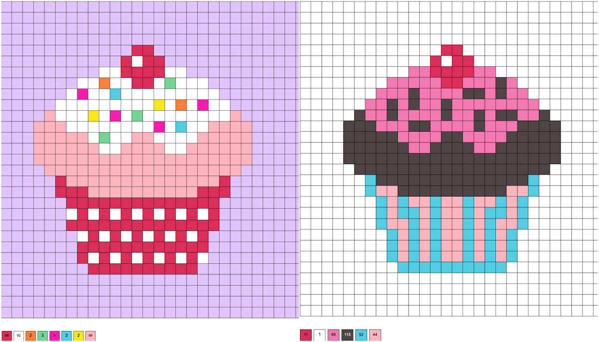 cupcake perler beads