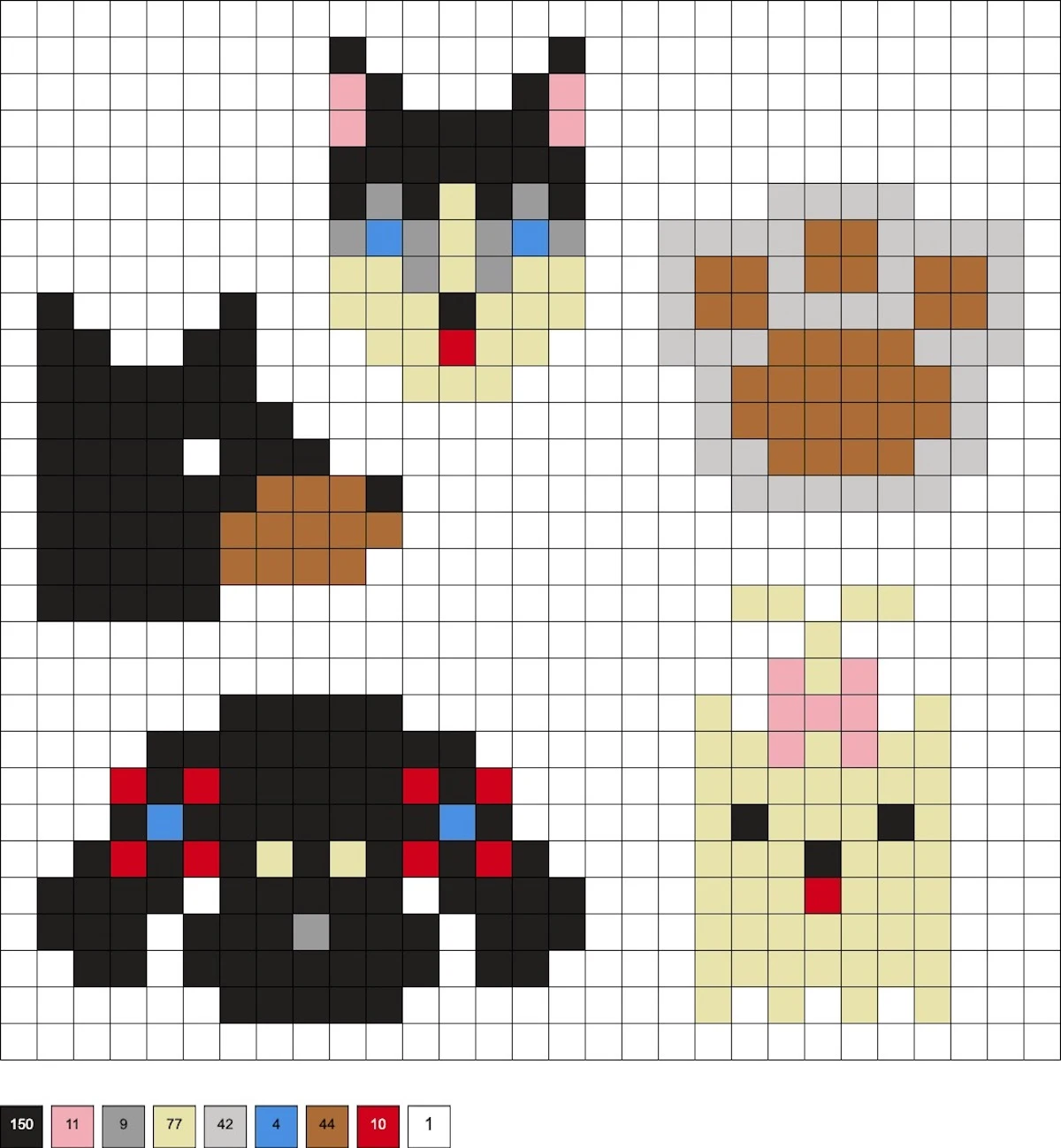 Dog Perler Beads (60+ Free Patterns!) DIY Candy
