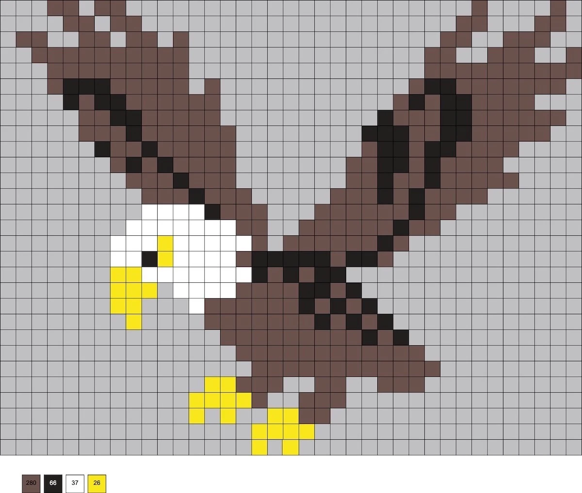 eagle perler beads