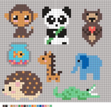 Animal Perler Beads (60+ Free Patterns!) - DIY Candy