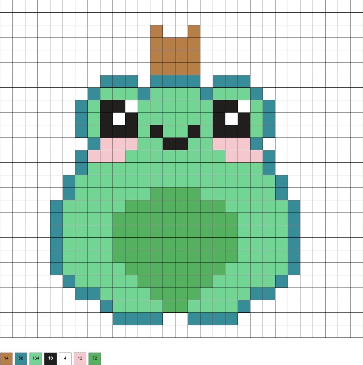 frog prince perler beads