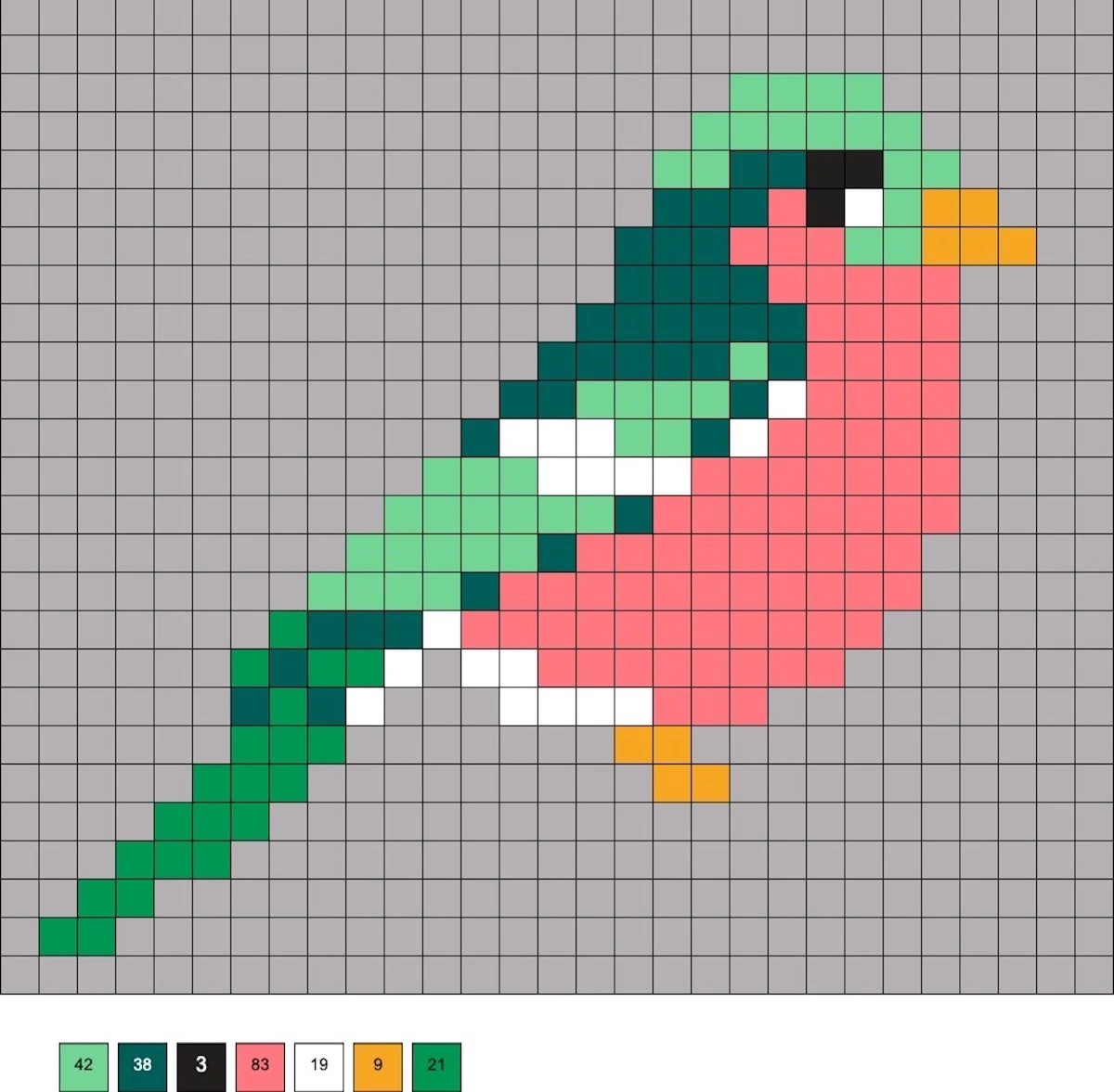 fuse bead bird