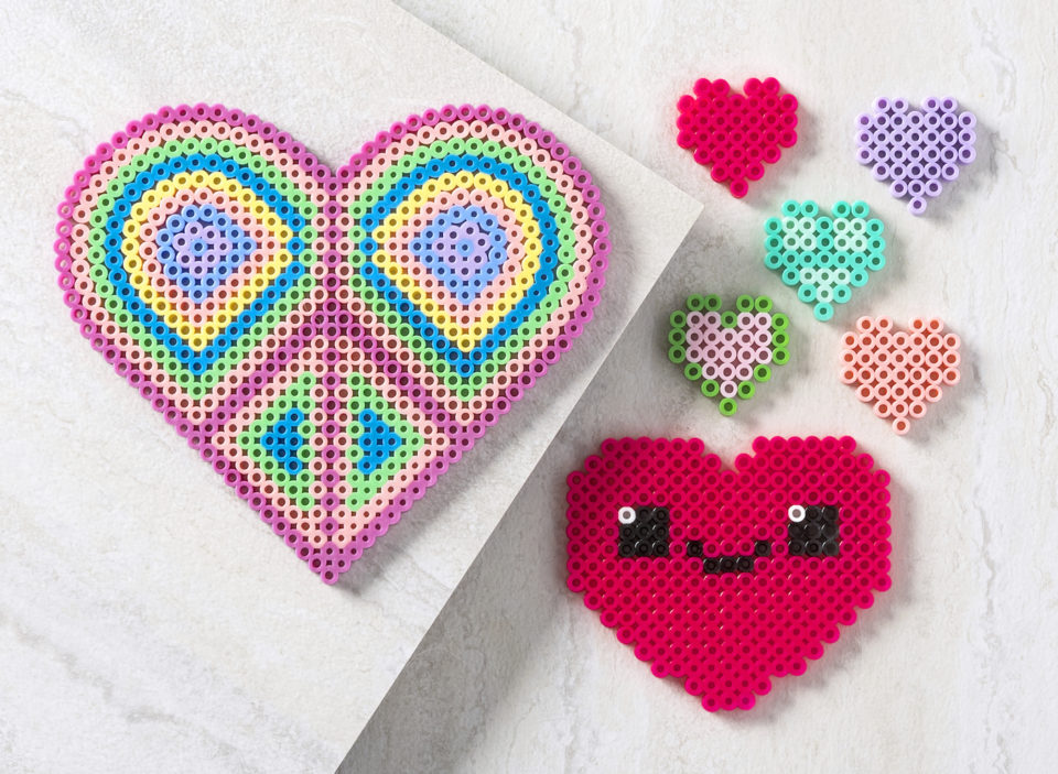 Heart Perler Beads (35+ Free Patterns!) - DIY Candy