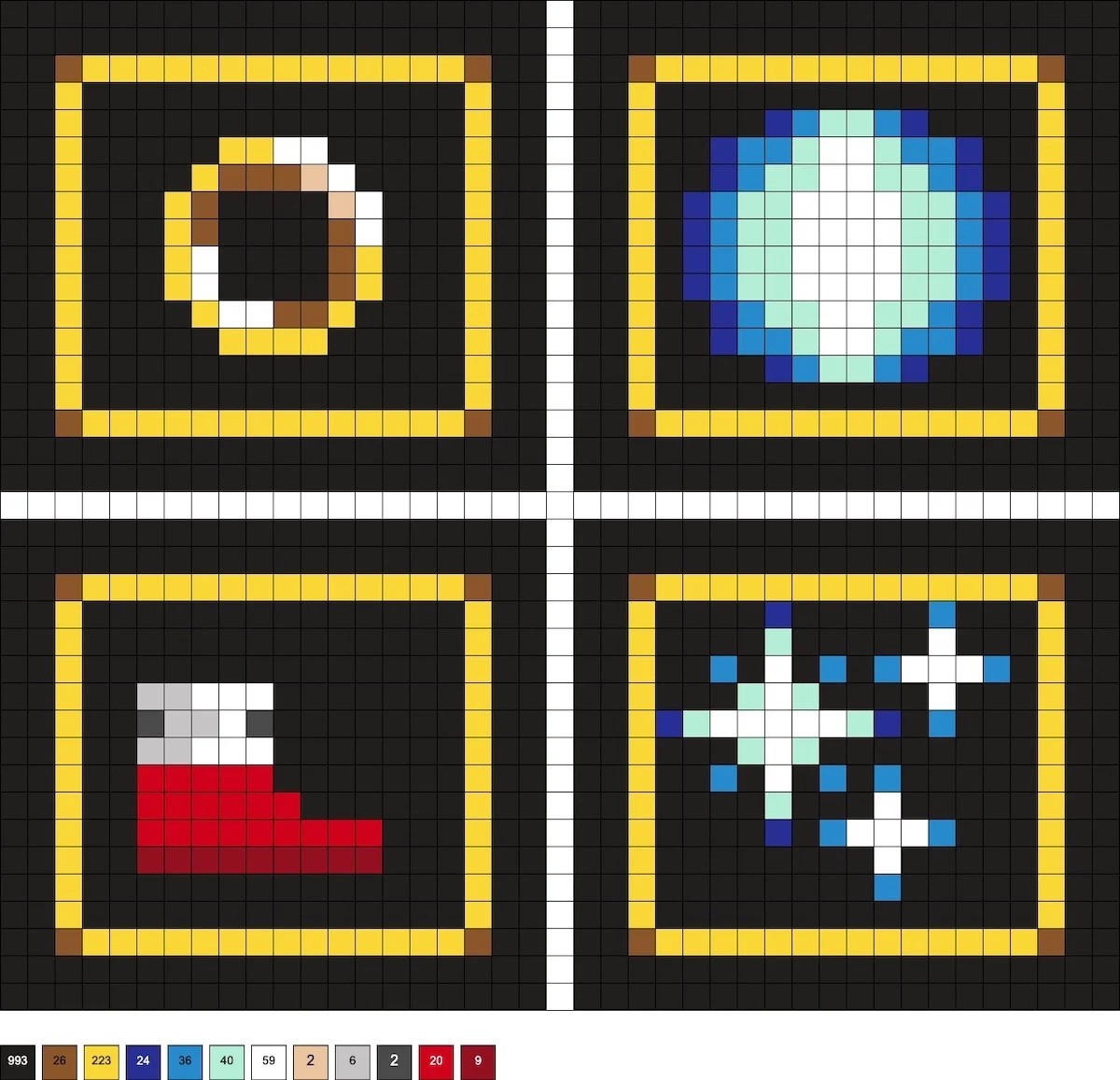 hama bead sonic the hedgehog