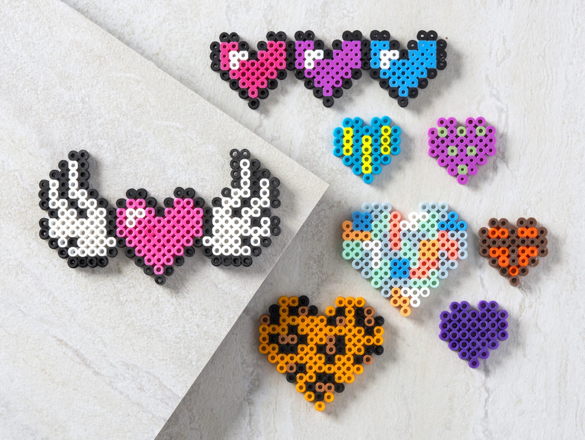 Heart Perler Beads (35+ Free Patterns!) DIY Candy