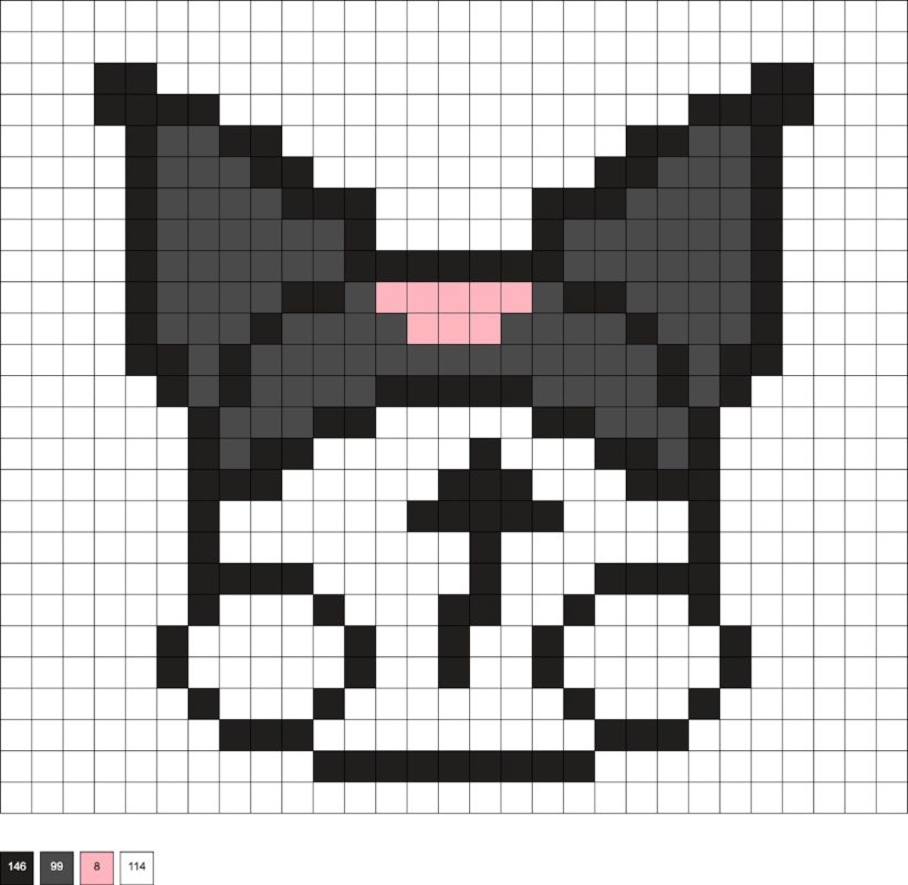 Kuromi Perler Beads (20+ Free Patterns) - DIY Candy