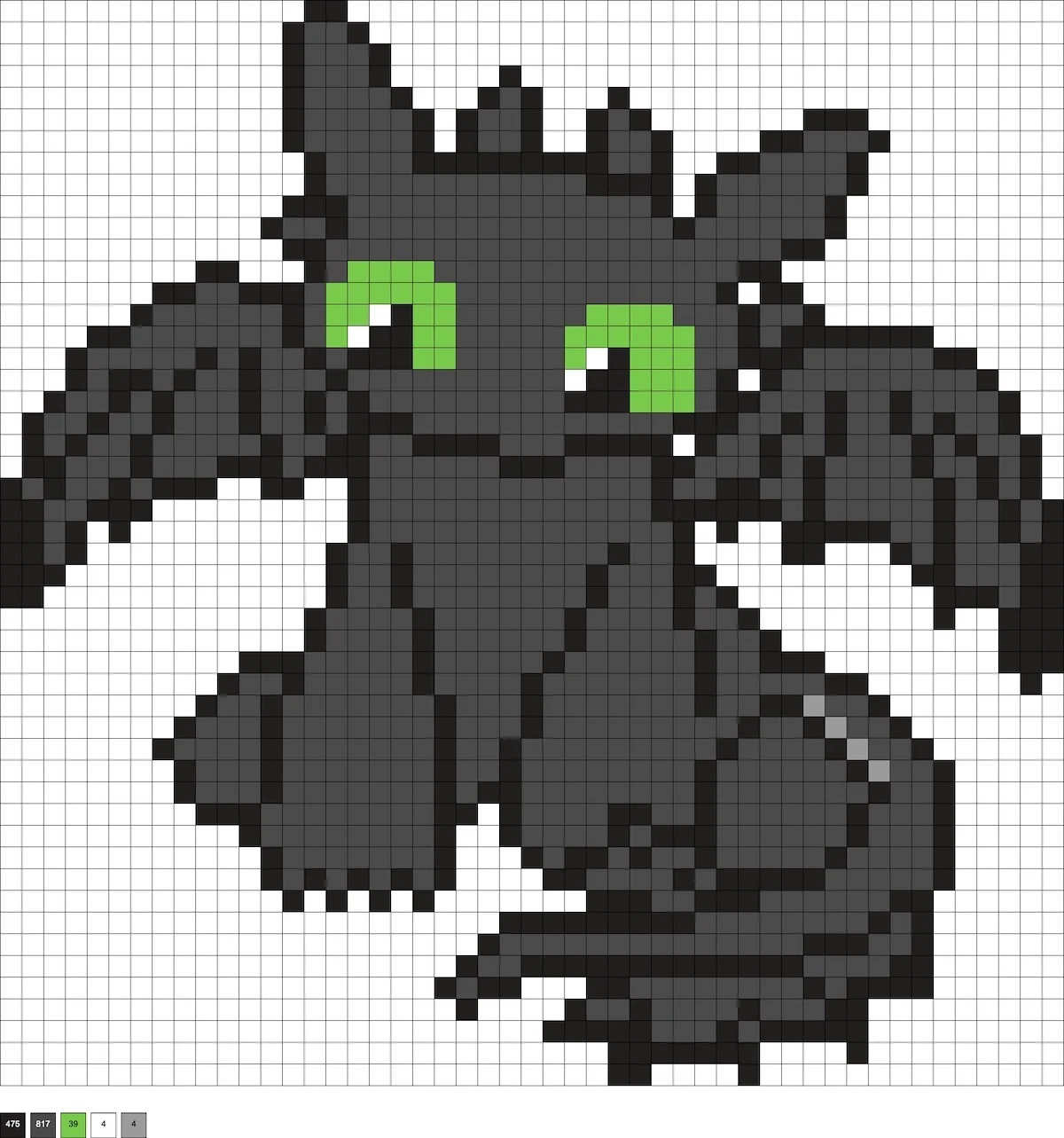 how to train your dragon perler beads