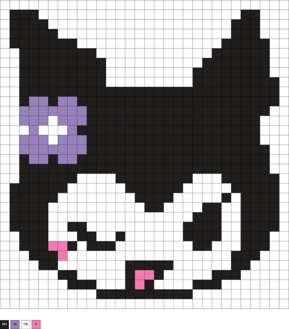 Kuromi Perler Beads (20+ Free Patterns) – Daily Fashion Search