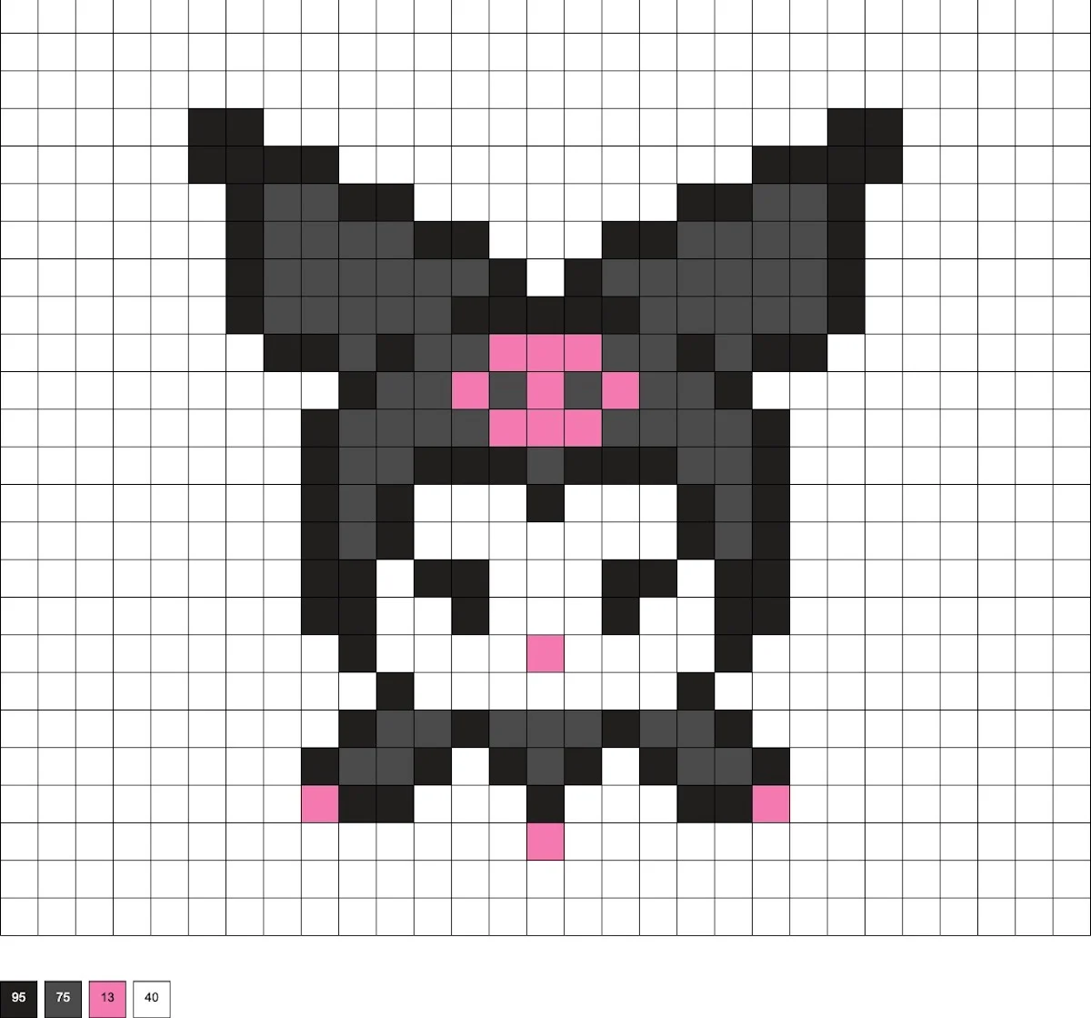 Pixel Art How To Draw Kuromi Youtube