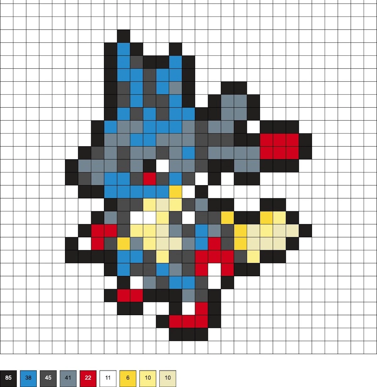 lucario hama beads