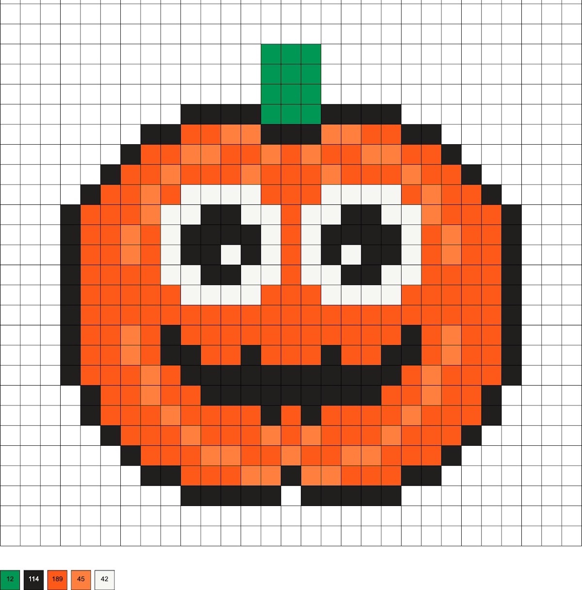 melty beads pumpkin