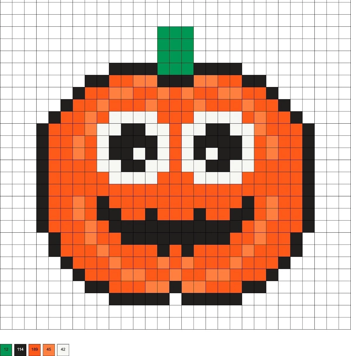 melty beads pumpkin