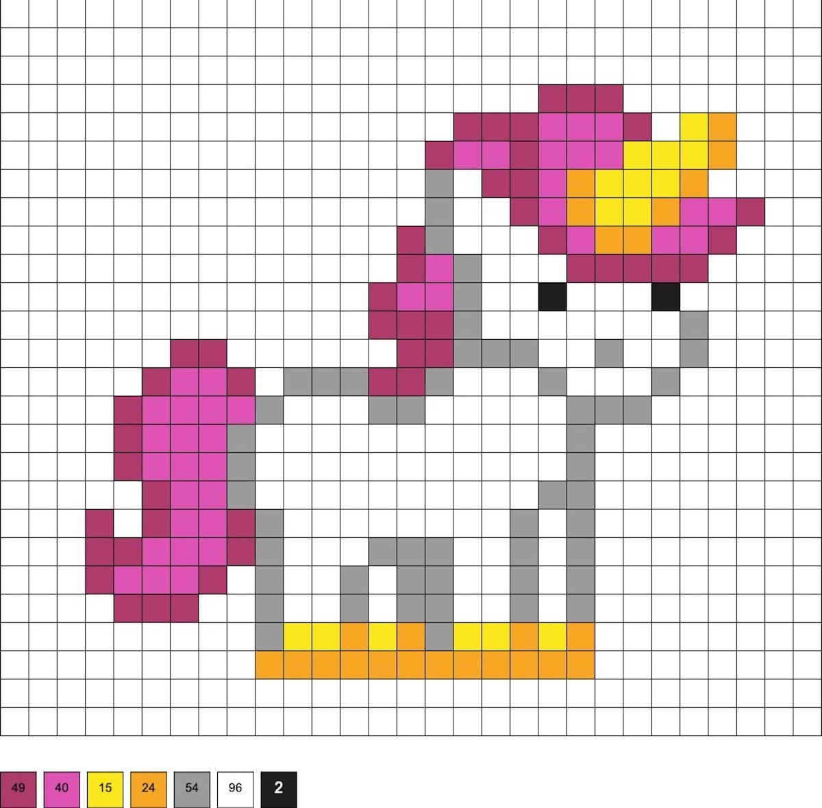 melty beads unicorn