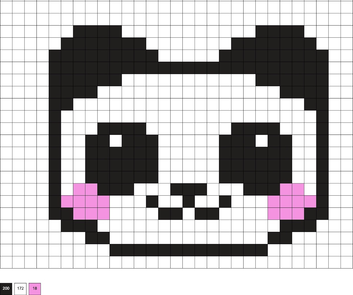 panda melty beads