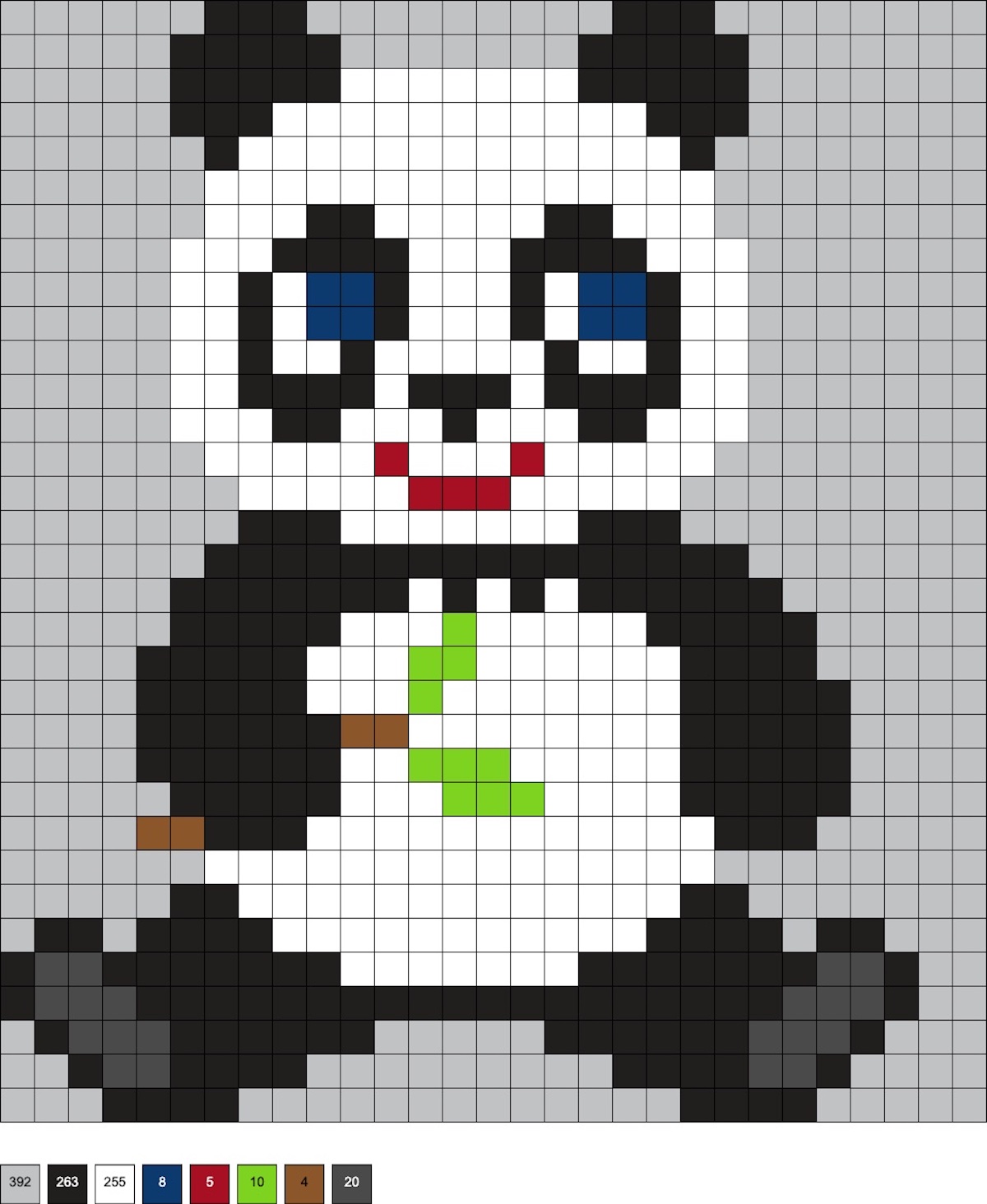 panda perler