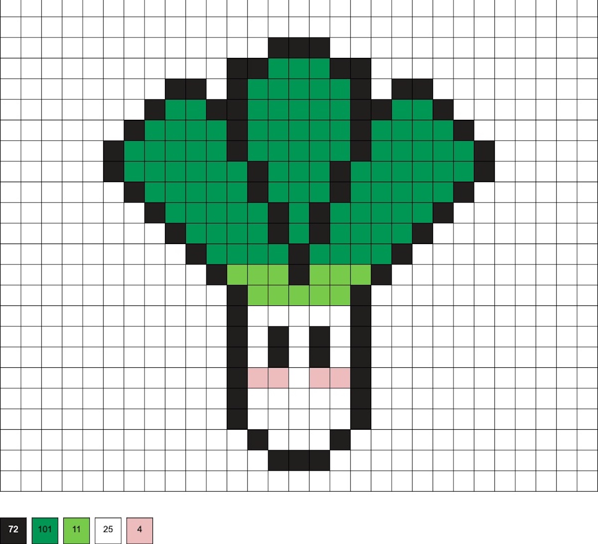 perler bead green onion