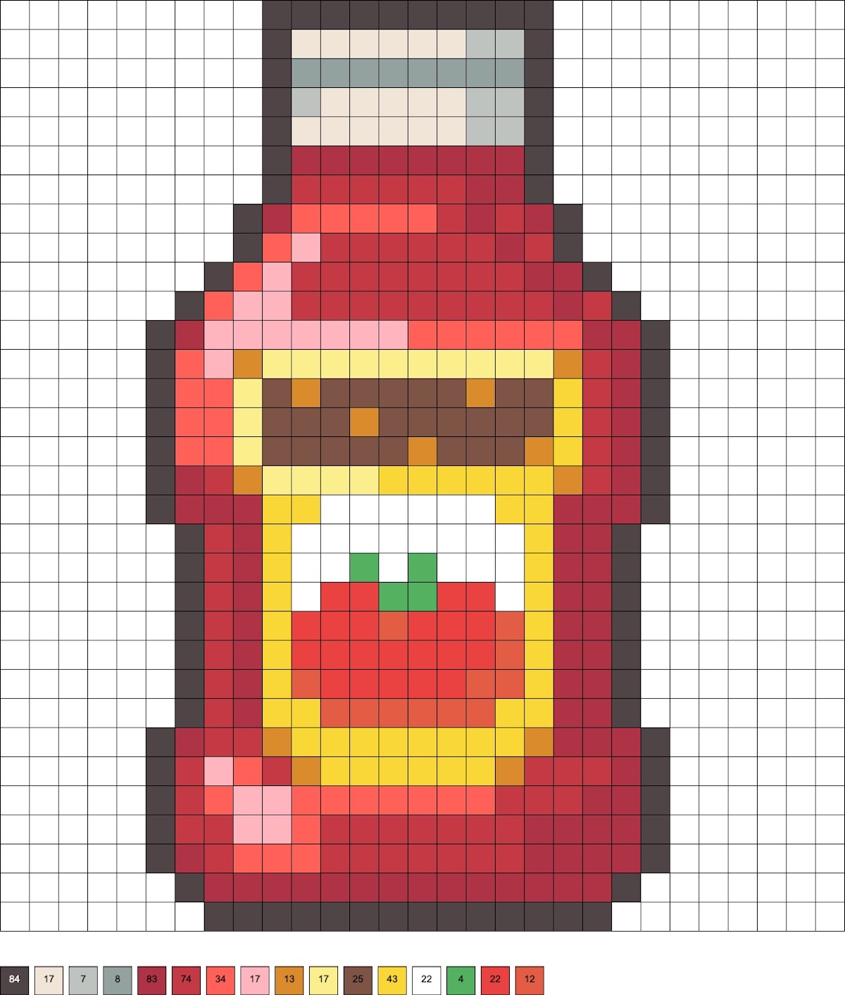 perler bead ketchup