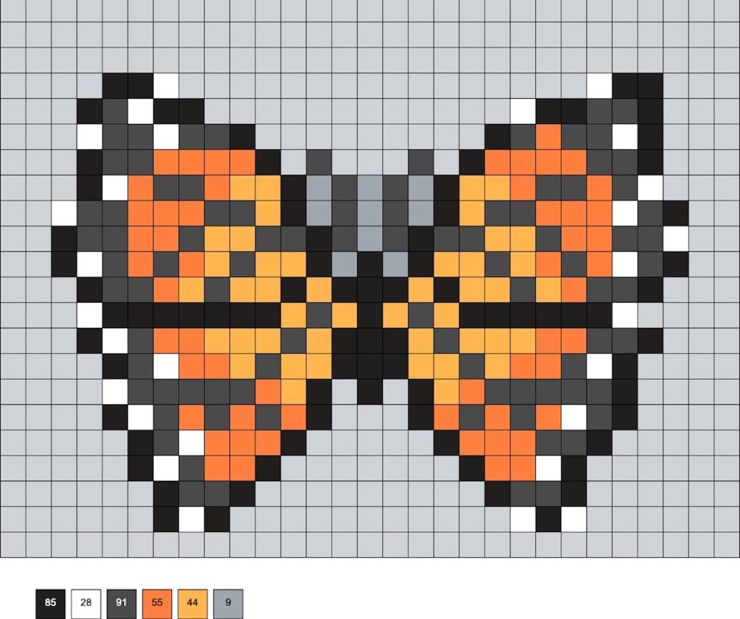 Butterfly Perler Beads (30+ Free Patterns!) - Artshow24