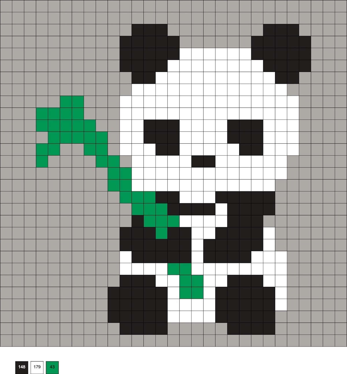 perler bead panda