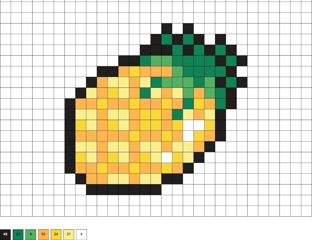 perler beads pineapple