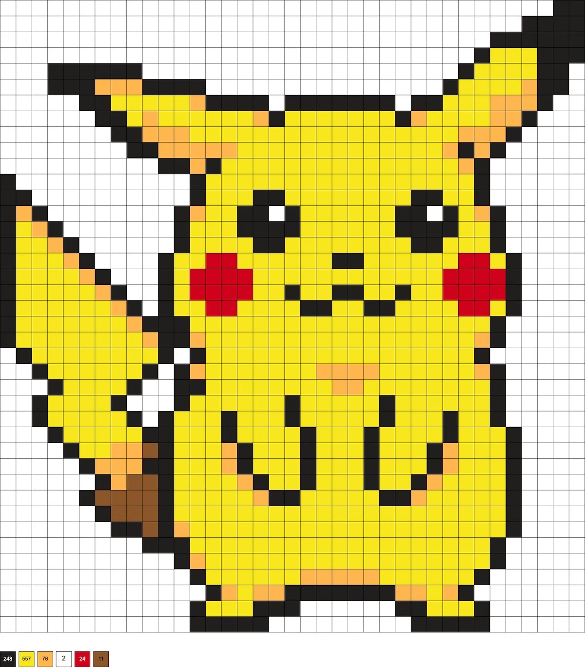 pikachu hama beads