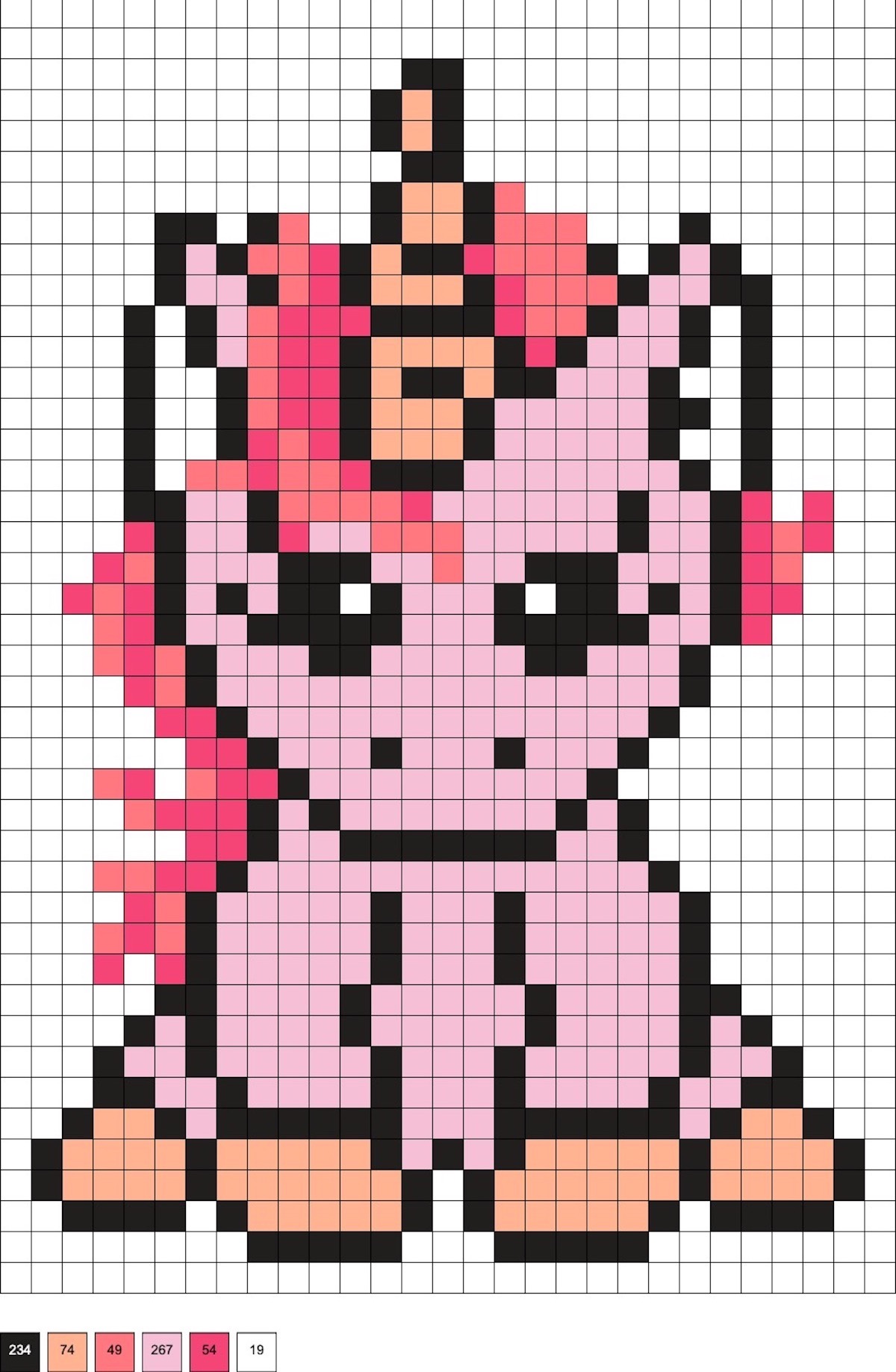 pink unicorn with pink mane