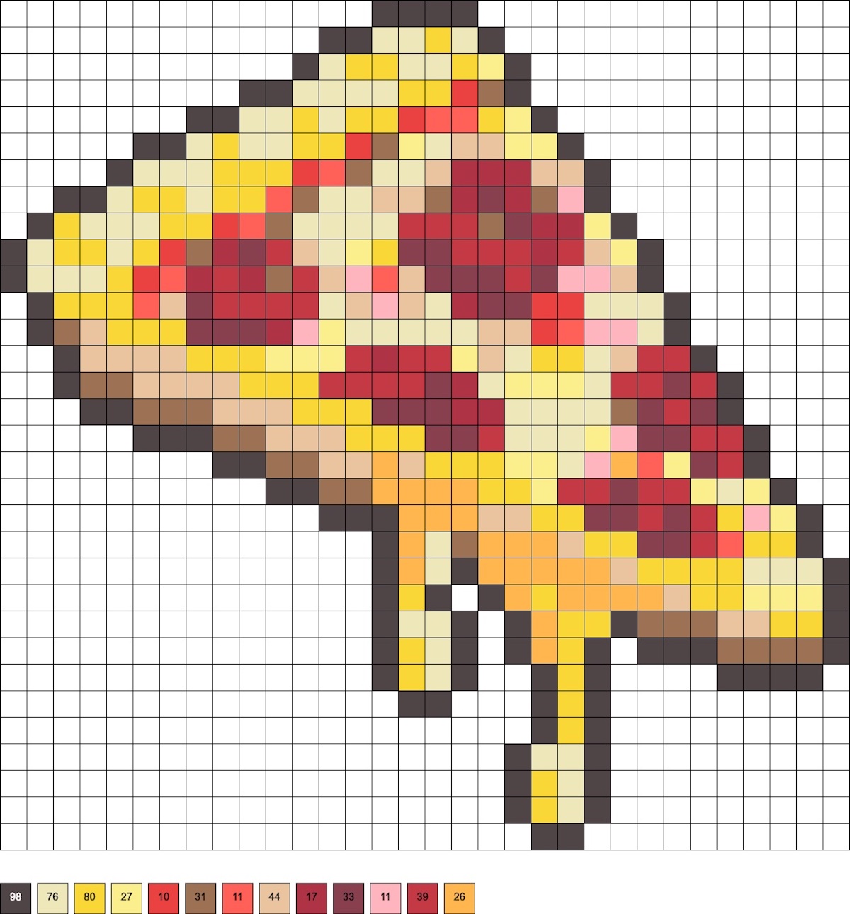 pizza perler beads