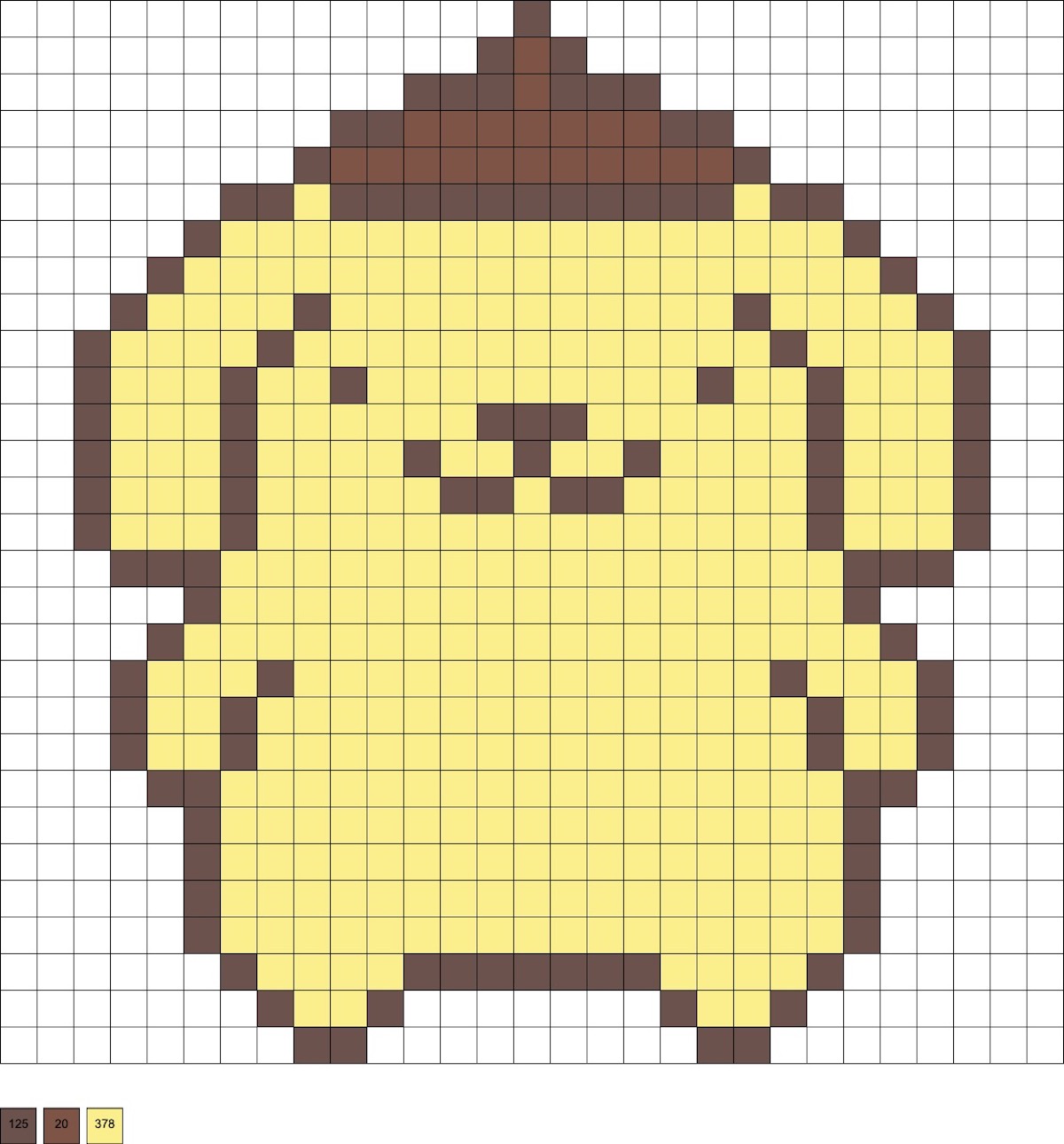 pompompurin perler