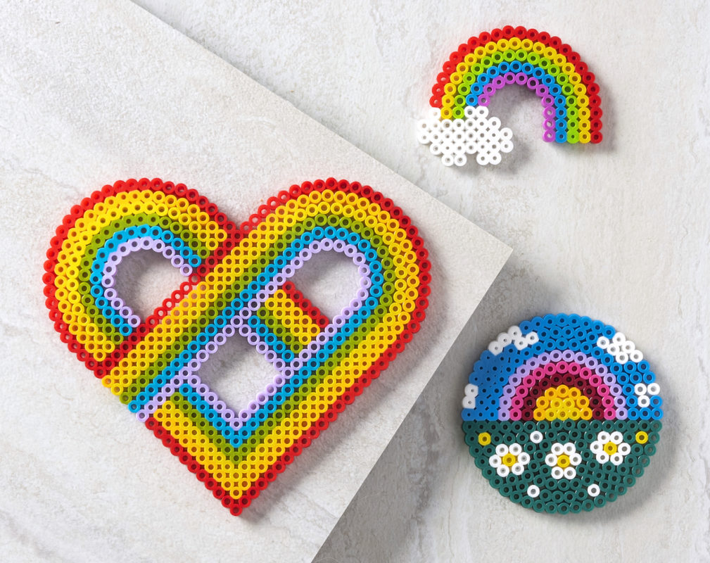 Rainbow Perler Beads (20+ Free Patterns) - DIY Candy