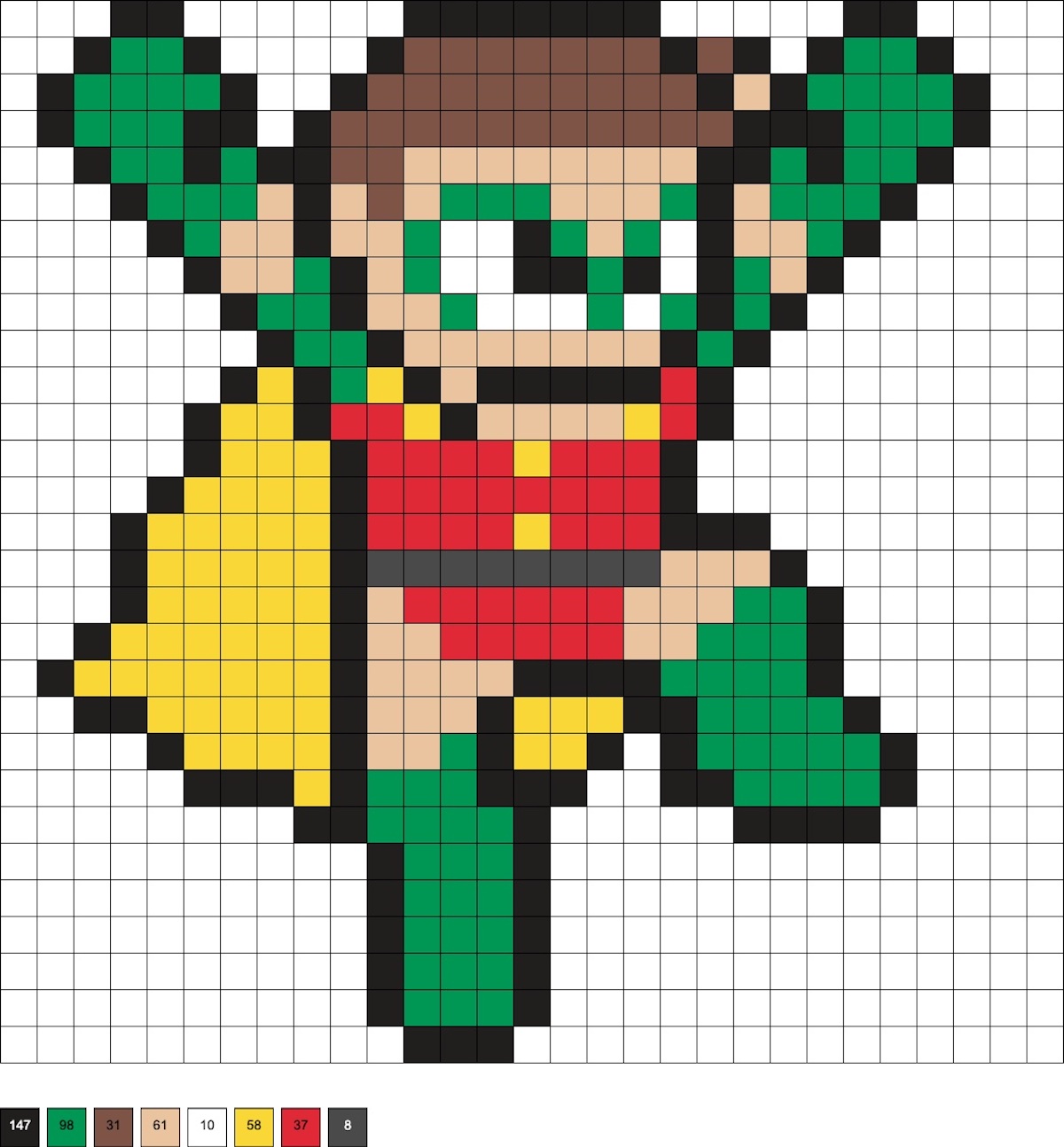robin perler beads