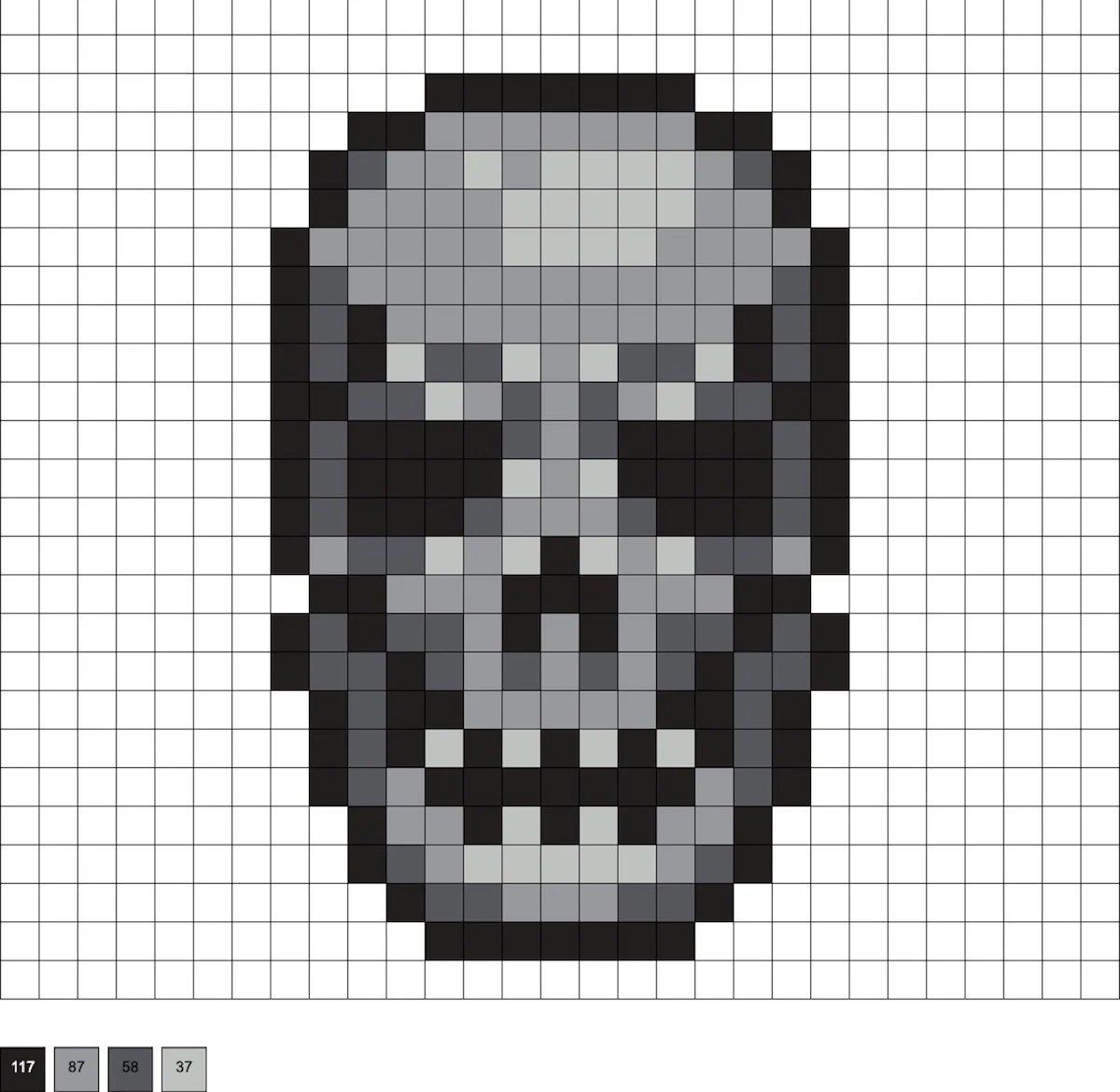 skull fuse beads