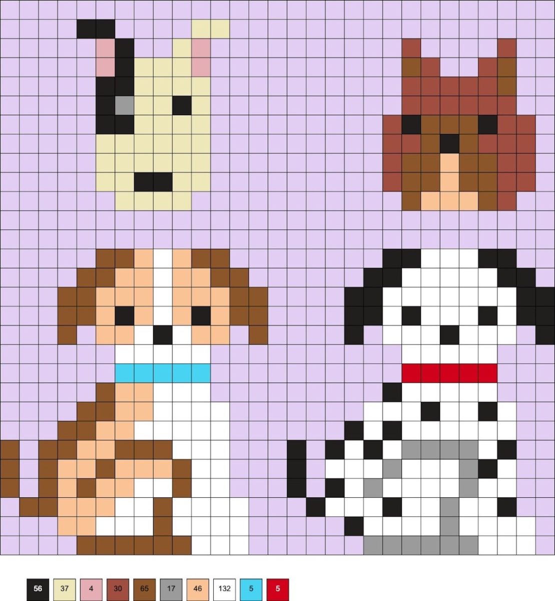 Dog Perler Beads (60+ Free Patterns!) - DIY Candy