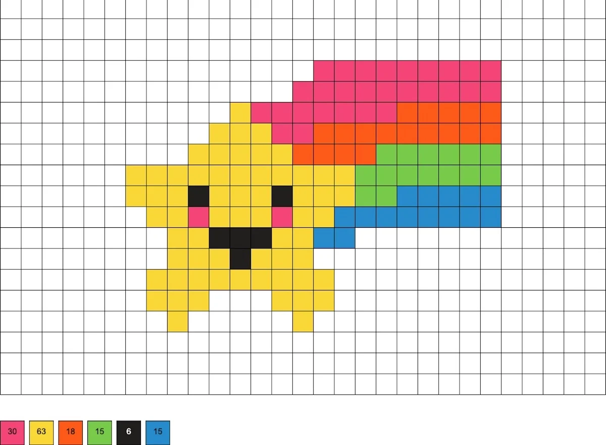 Star perler beads 20 free patterns diy candy