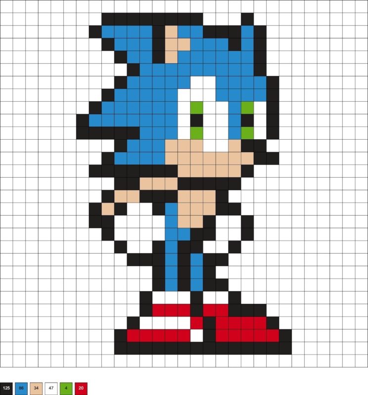 Sonic Perler Beads (30+ Free Patterns) - DIY Candy