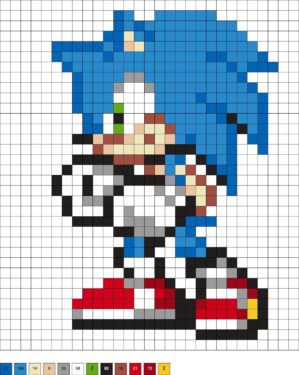 Sonic Perler Beads (30+ Free Patterns) - Diy Candy