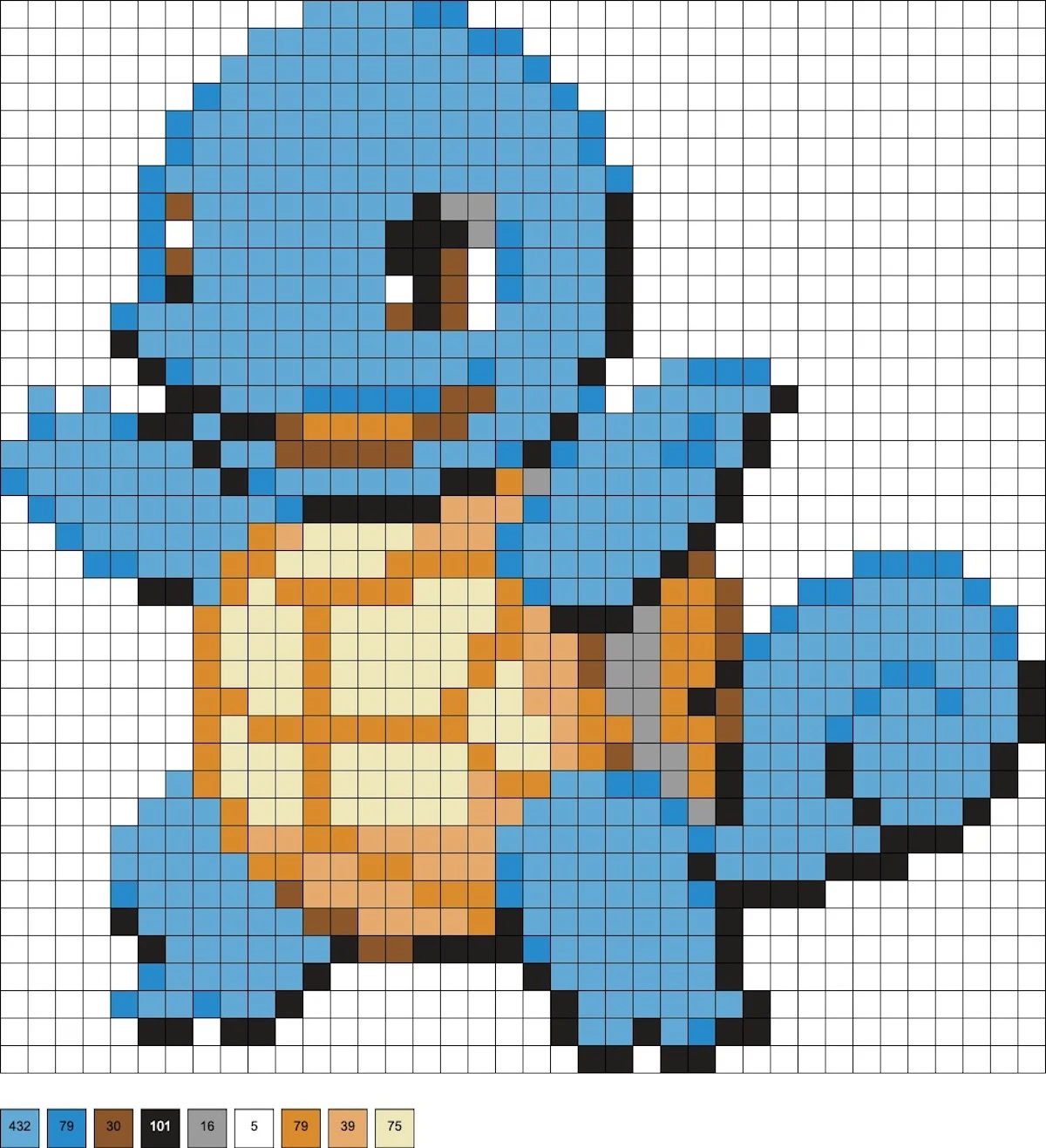 squirtle hama beads