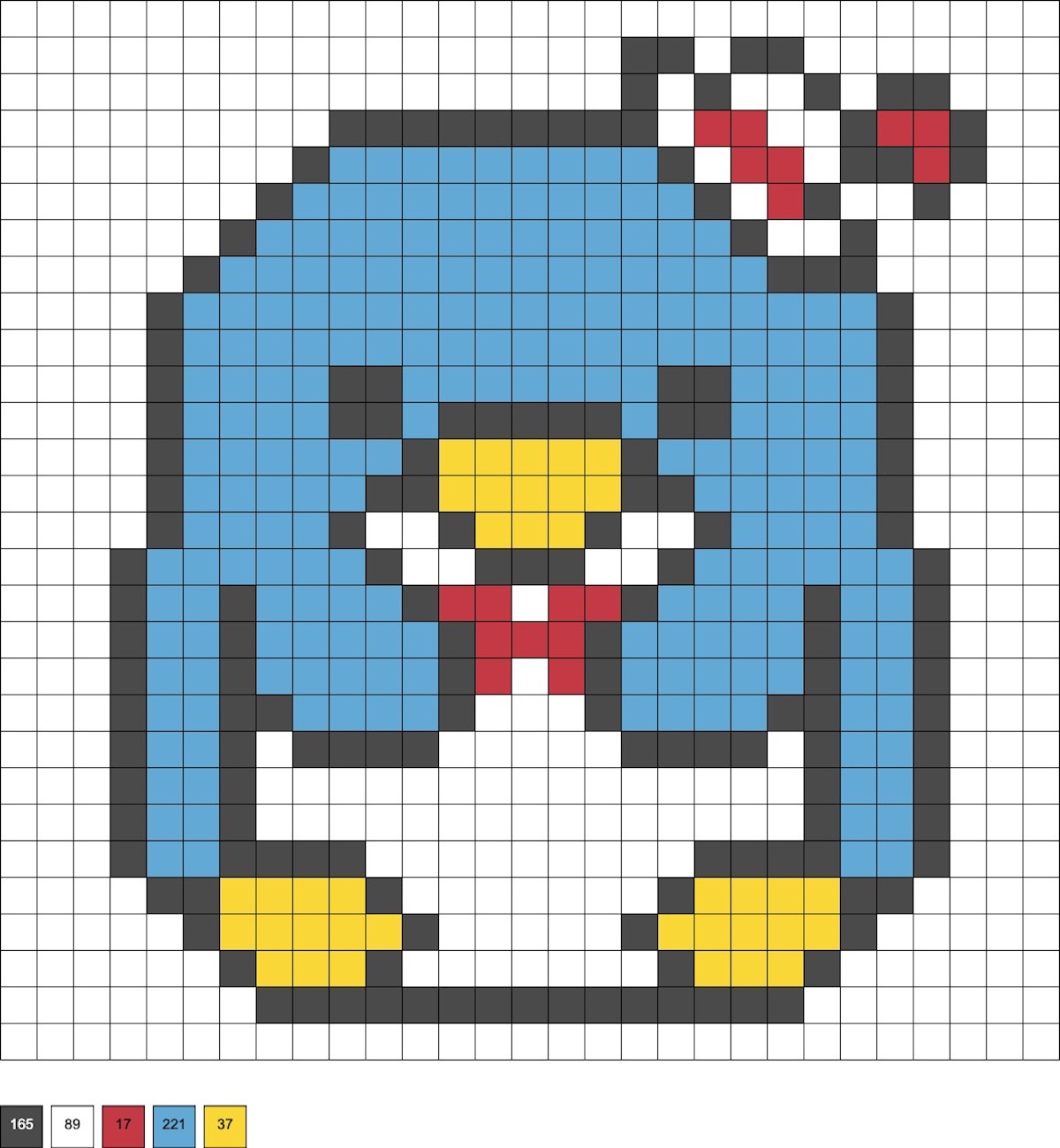 tuxedo sam perler