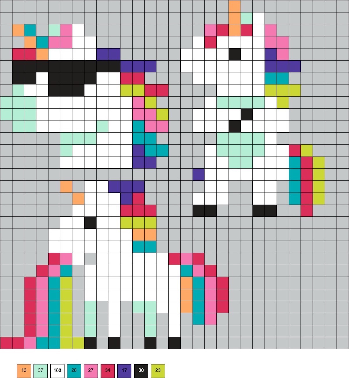 unicorn fuse beads