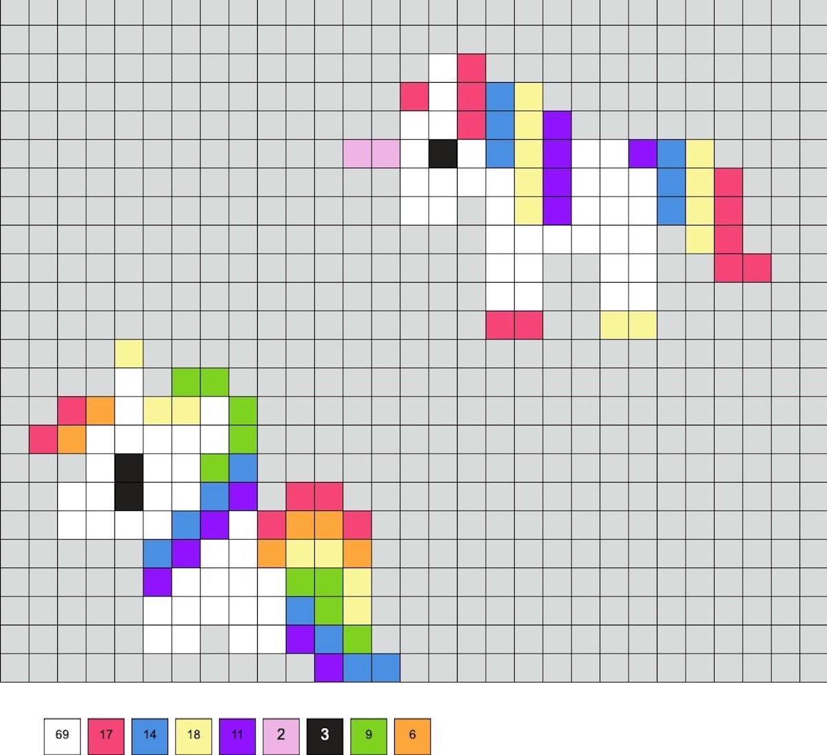 unicorn hama beads