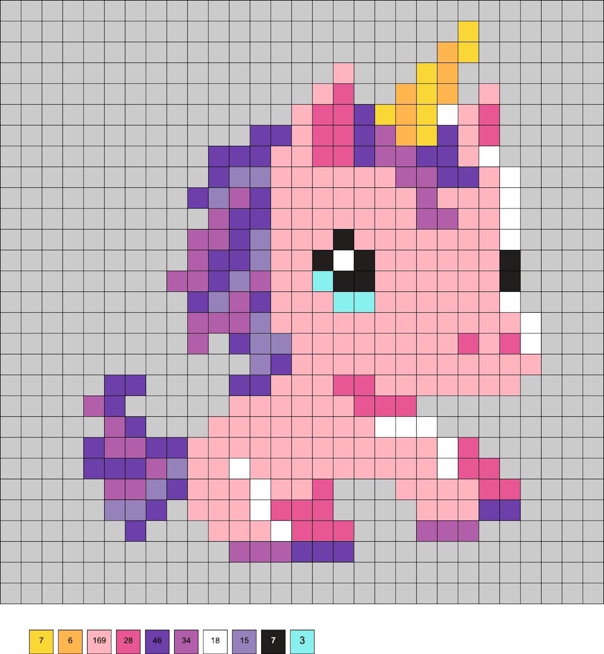 unicorn perler beads easy