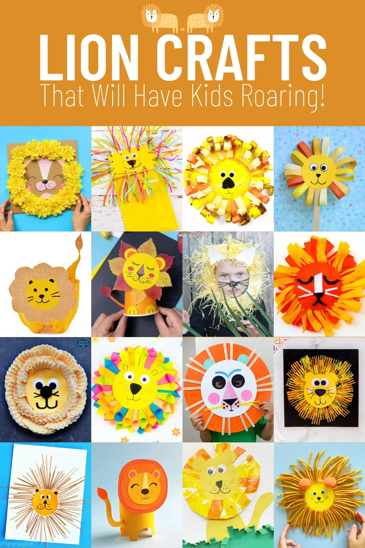 lion crafts that will have kids roaring