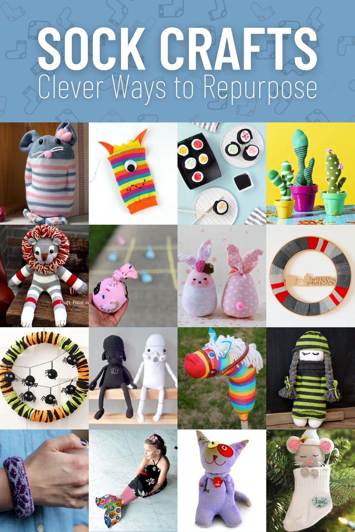 sock crafts for kids and adults