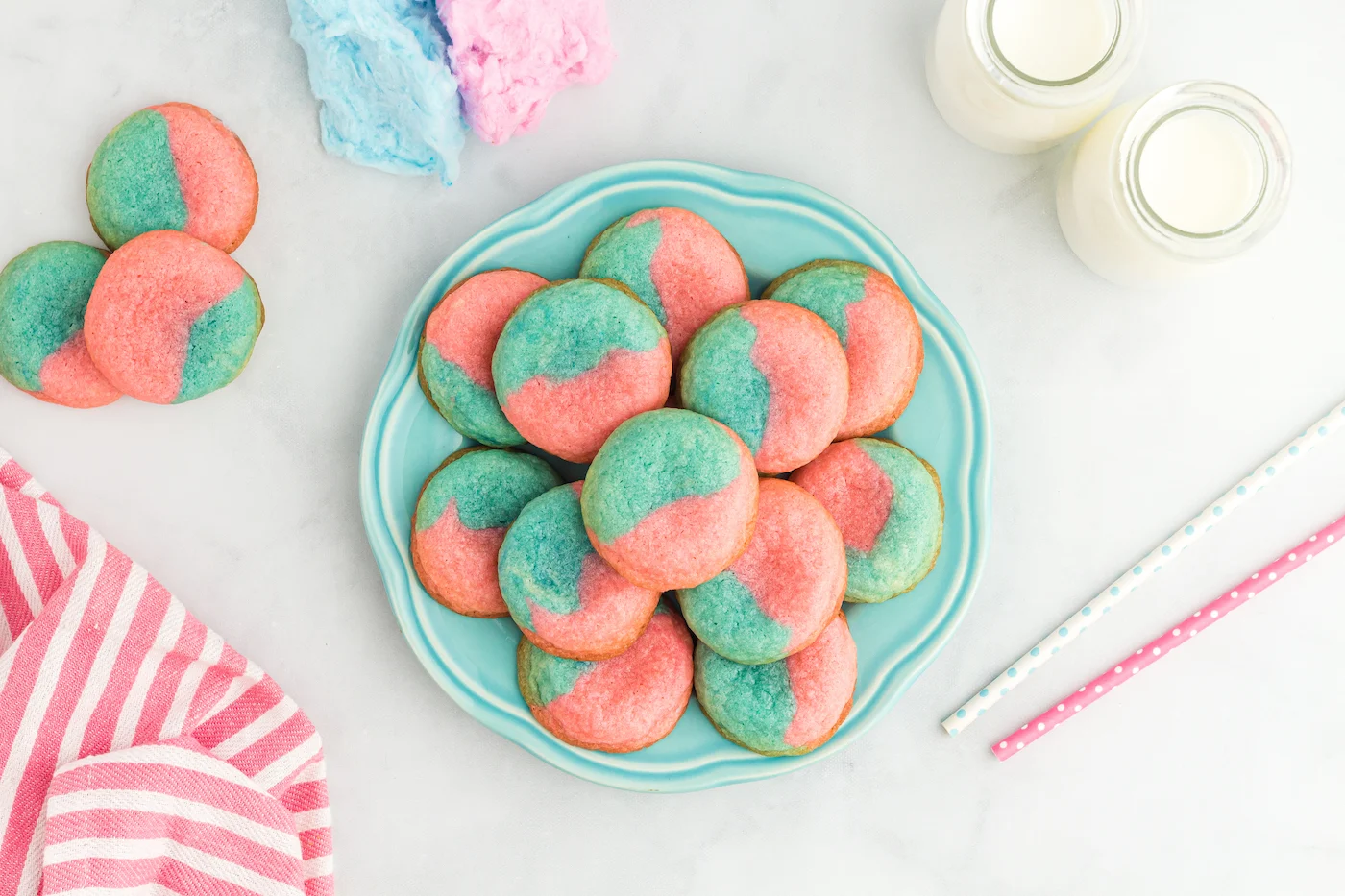 Cotton Candy Cookies for Summer DIY Candy