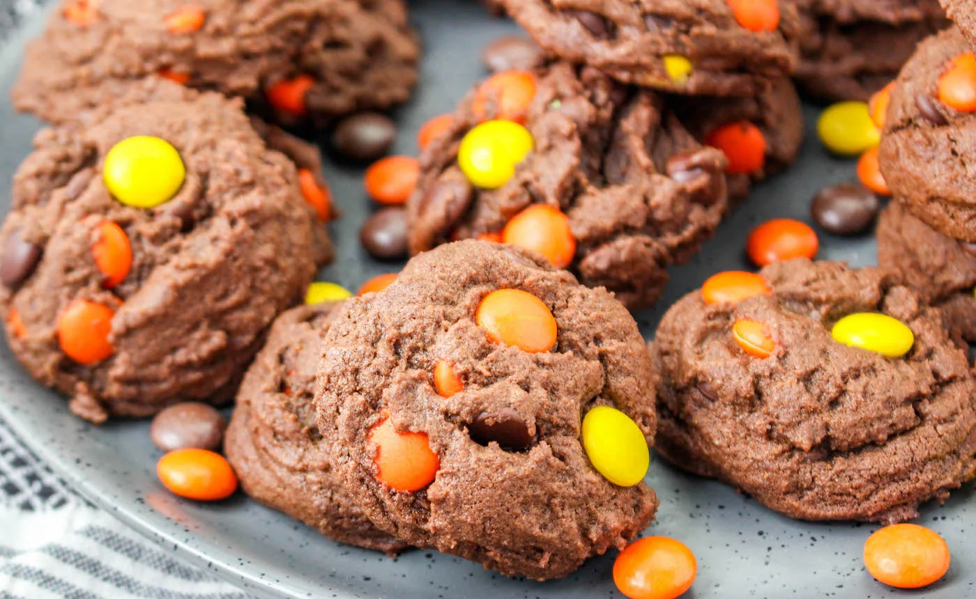 reese's pieces chocolate cookies recipe