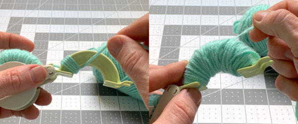 wrap the second set of arms with yarn