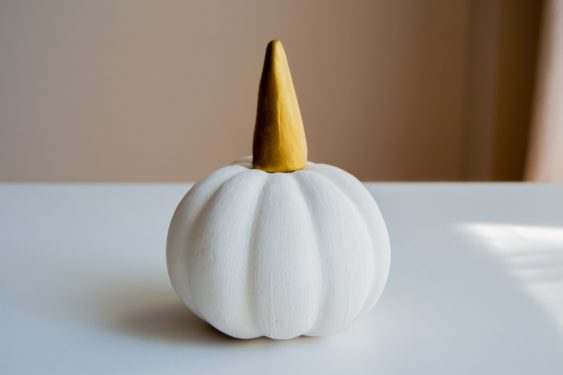 Attach the Unicorn Horn to the Pumpkin